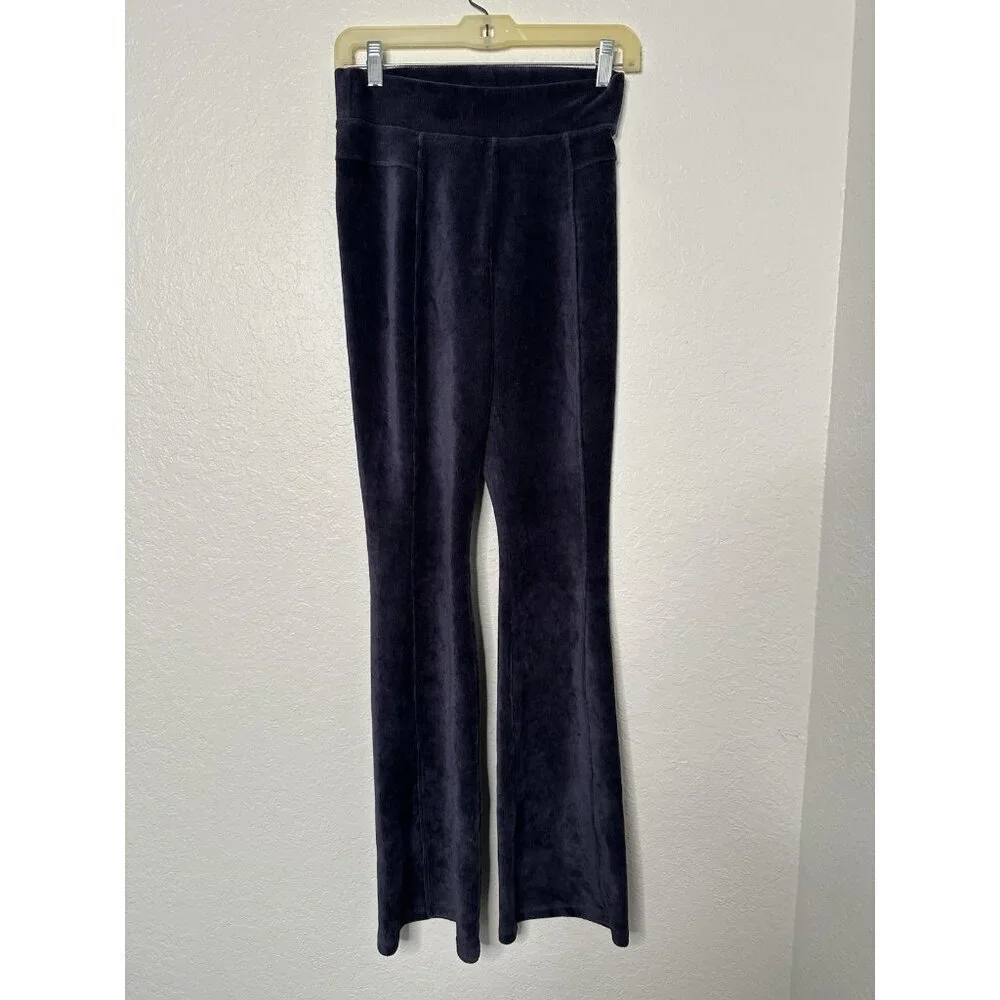 Offline By Aerie Women's Blue Size S/P Ribbed Velvet Bootcut Stretch‎  Leggings